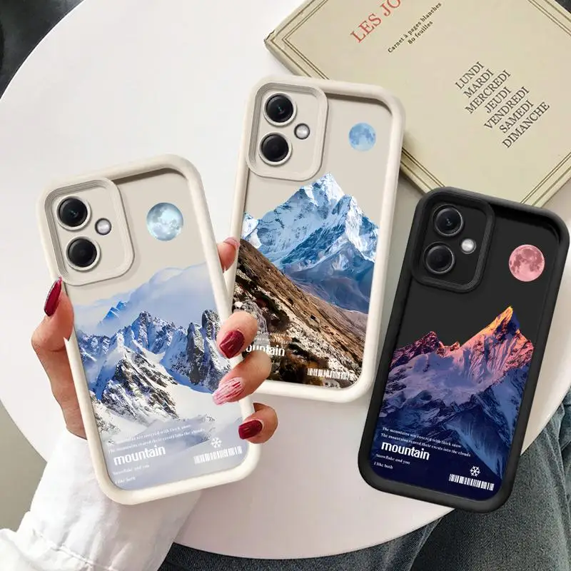 Phone case for Redmi Note 12 13 5G 10Pro cases 11 10 12S 13pro 4G 11S 12ProPlus fundas 11Pro Cover Magnificent Mountain Scenery