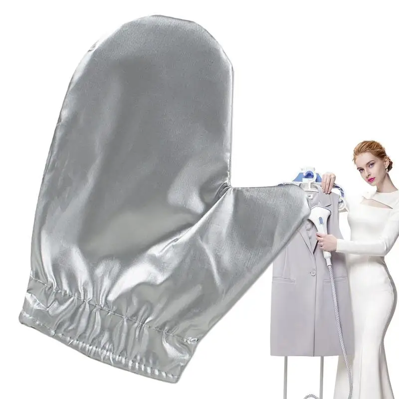 Garment Steamer Mitt Three-Layer Anti Steam Mittens Waterproof Steamer Gloves Ironing Mitt Heat Resistant Cooking Baking Gloves