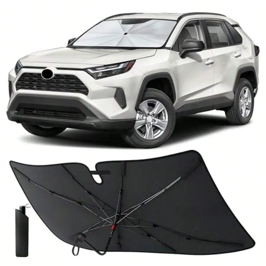 

Urella Hield Unhade For RAV4 2019-202 Front Hield Un Hade UV Heat Blocker Foldable Reflective Car Un
