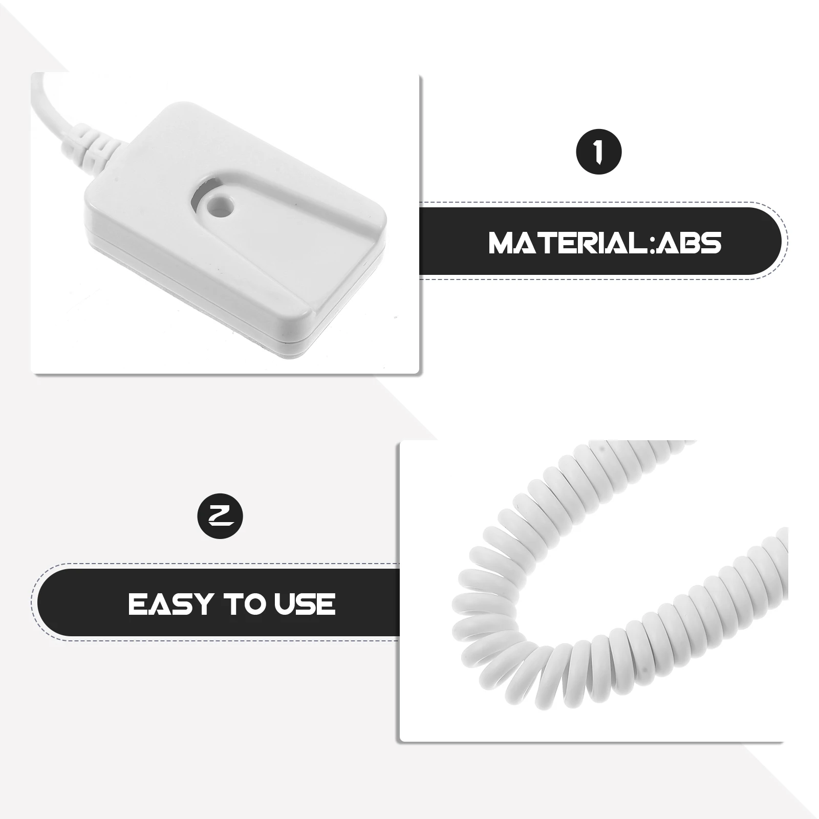 

3 Pcs Tablet Anti-lost Rope Hook Lanyard Retractable Cable with Double-sided Adhesive