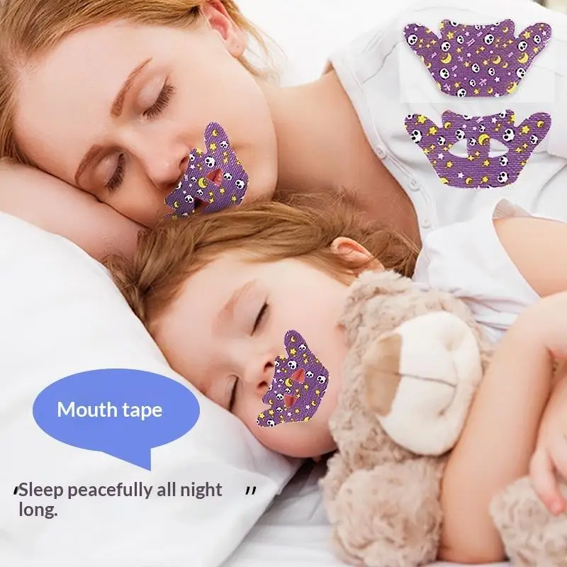 20PCS Anti Snoring Mouth Correction Tape For Kids Adults Night Sleep Lip Sticker Improve Nasal Breathing Orthosis Sleep Patch