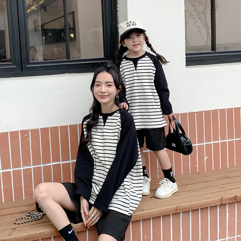 Mommy Daddy And Me Matching Family Clothing Set Mom And Daughter Equal Outfit Dad Son Same Fashion Sets Women Children Clothes