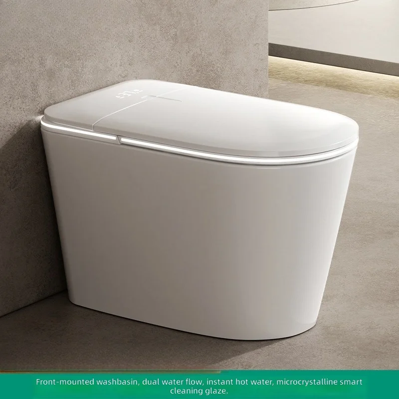 Smart Toilet, Automatic All-in-One, No Water Pressure Limit, Built-in Foam Shield, Siphonic Instant Heating Bidet Seat