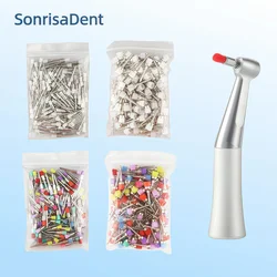 20/100pcs Dental Nylon Polishing Brushes Bowl Shape Colorful Dental Prophy Brush Prophylaxis Brush For Contra-Angle Handpiece