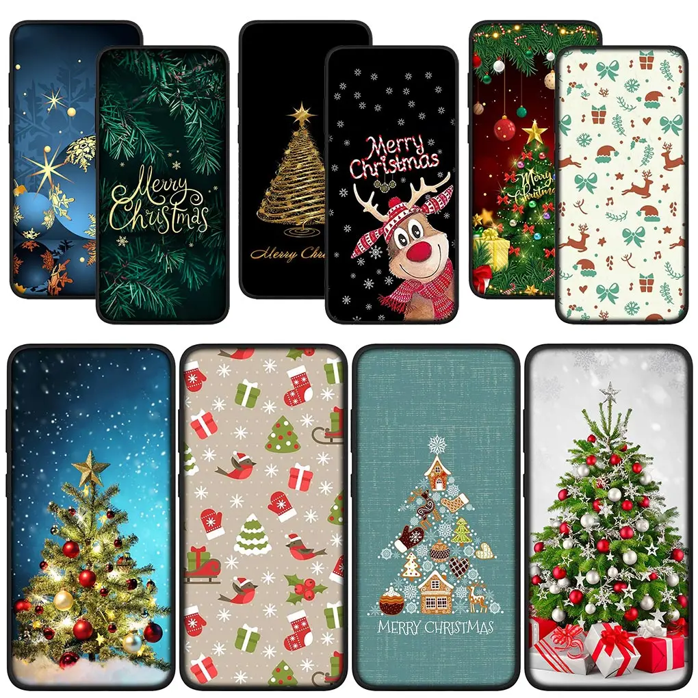 Merry Christmas Tree Deer Phone Casing for Huawei P30 P20 P10 Y6 Y7 Y9 Prime Mate 10 20 Pro Lite Y9A Y8S P Smart 2019 Cover Case