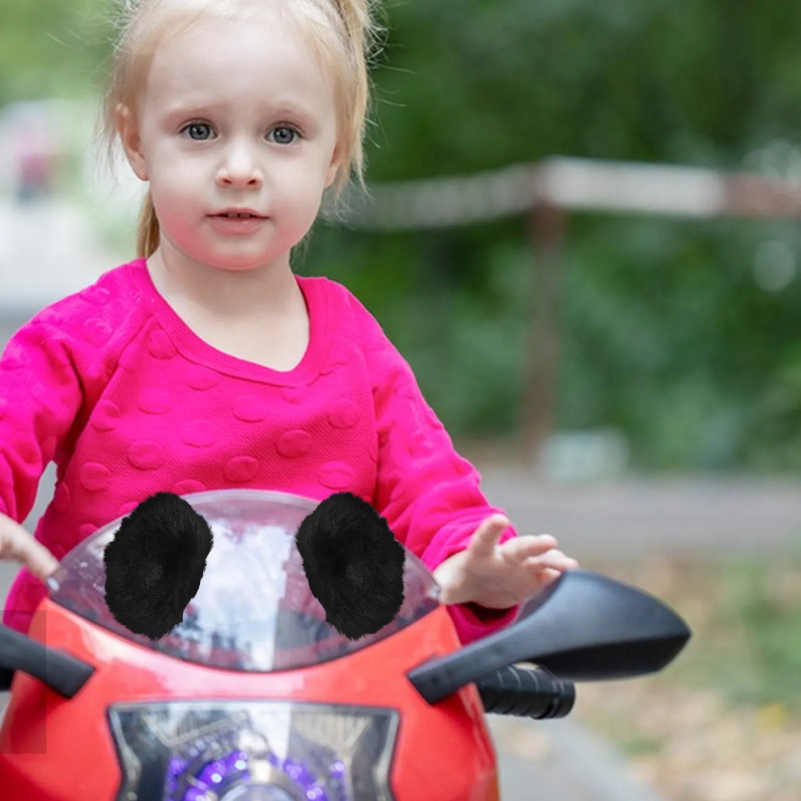 

Пара милых декоративных медвежьих ушек для мотоциклетных шлемов, съемные аксессуары для женщин-райдеров