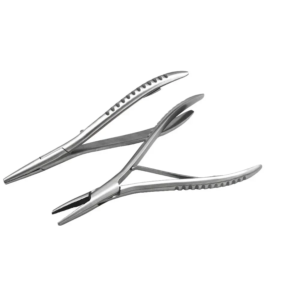 

5pcs Flat Shape Stainless Steel Hair Extension Pliers Multi-Functi Hair Extension Tools Pliers For Hair Extension-Hair