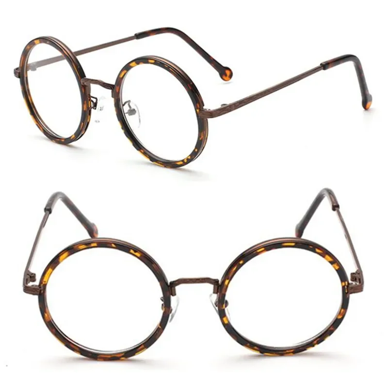 Vintage 48mm Round Full Rim Reading Glasses +50 +75 +100 +125 +150 +175 +200 +225 +250 +275 +300 +325 +350 +375 +400 +425 +450