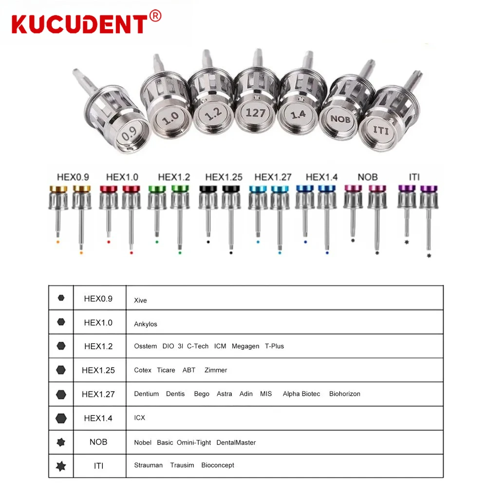 Dental Implant Restoration Tool Universal Prosthetic Kit Torque Wrench Screwdriver Ratchet Implant Screw Driver Repair Tools Set view 6
