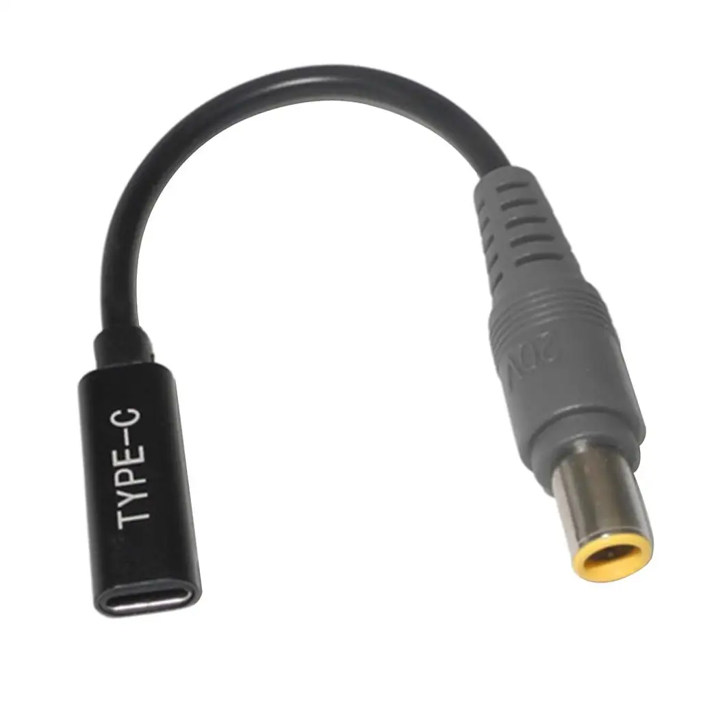 Notebook Charger Adapter Cable 7.9mm Round Jack to Square Tip Converter for Dell Inspiron
