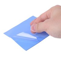 CPU Thermal Pad, 100x100x1mm CPU Chip Heatsink Cooling Thermal Conductive Silicone Pad for Laptop Heatsink