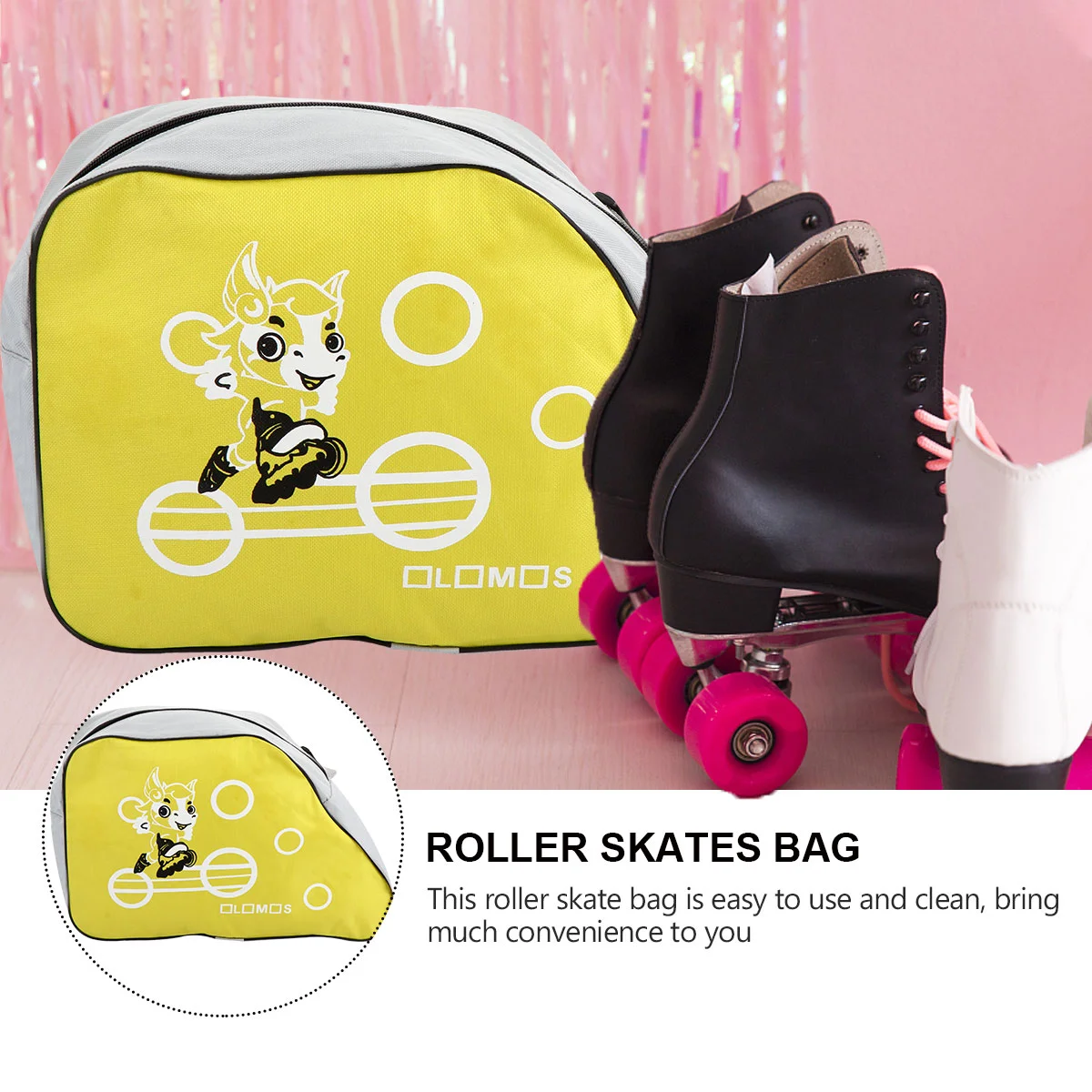 Bolsa de patins para casa e exterior, bolsa, patins saco