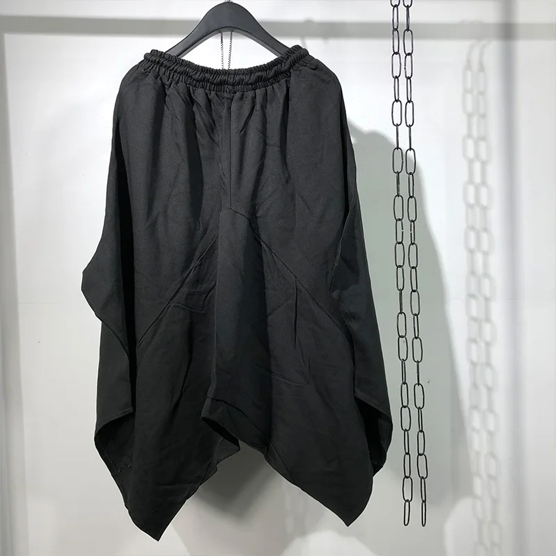 

New Loose Asymmetry Pants Dark Style Designer Personality Big Crotch Fashion