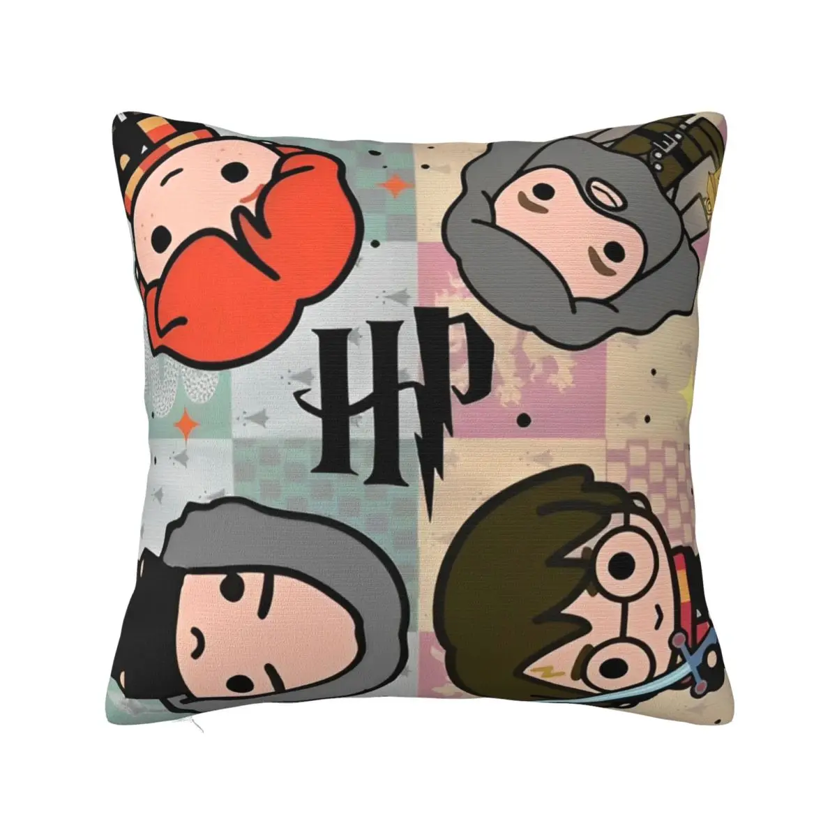 Harrys Potters Magic School Pillowcases Merch Printed Cushion Cover Pillow Covers Seat Decorations Zipper Multiple Sizes