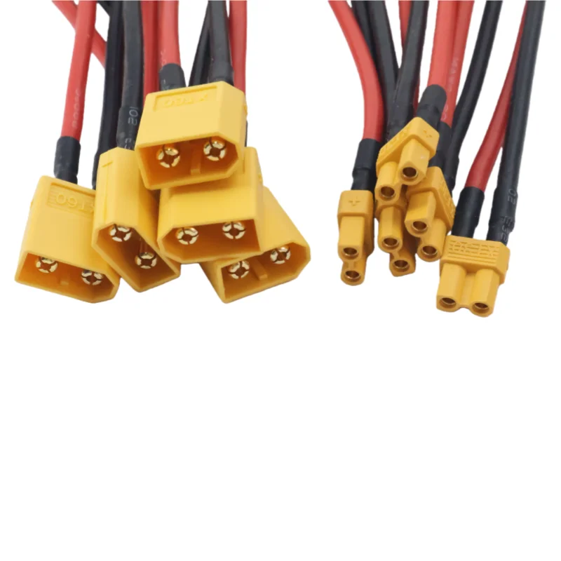 5/1 stücke XT30 Buchse auf XT60 Stecker RC Lipo Batterie Adapter 10 CM Kabel 14AWG Silikon Draht für FPV RC Auto Zubehör – Detail 3