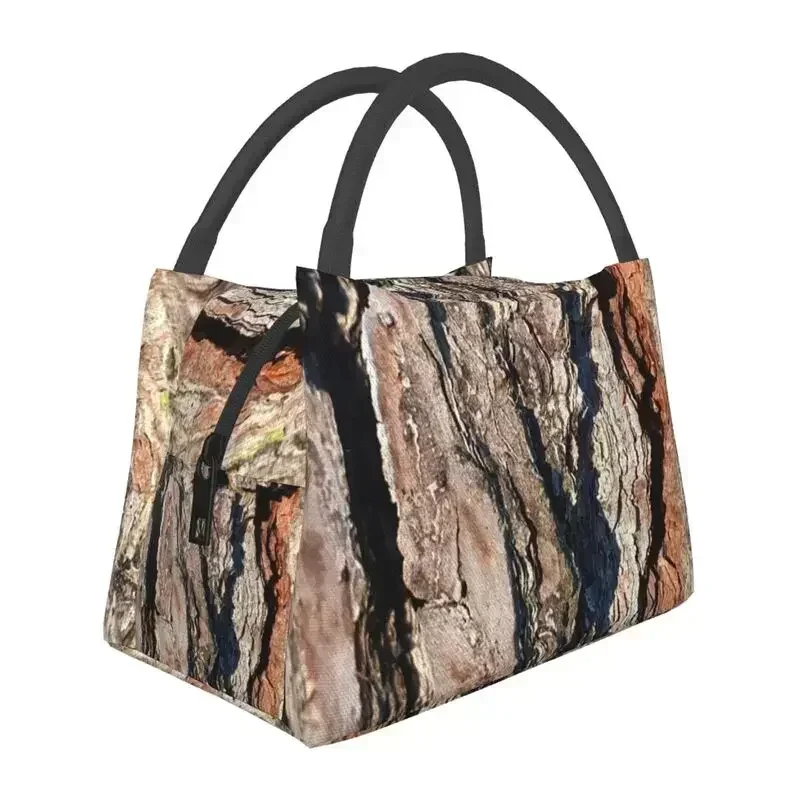 Custom Bark Up The Right Tree Camo Lunch Bags Men Women Cooler Warm Insulated Lunch Boxes for Work Pinic or Travel lunchbag