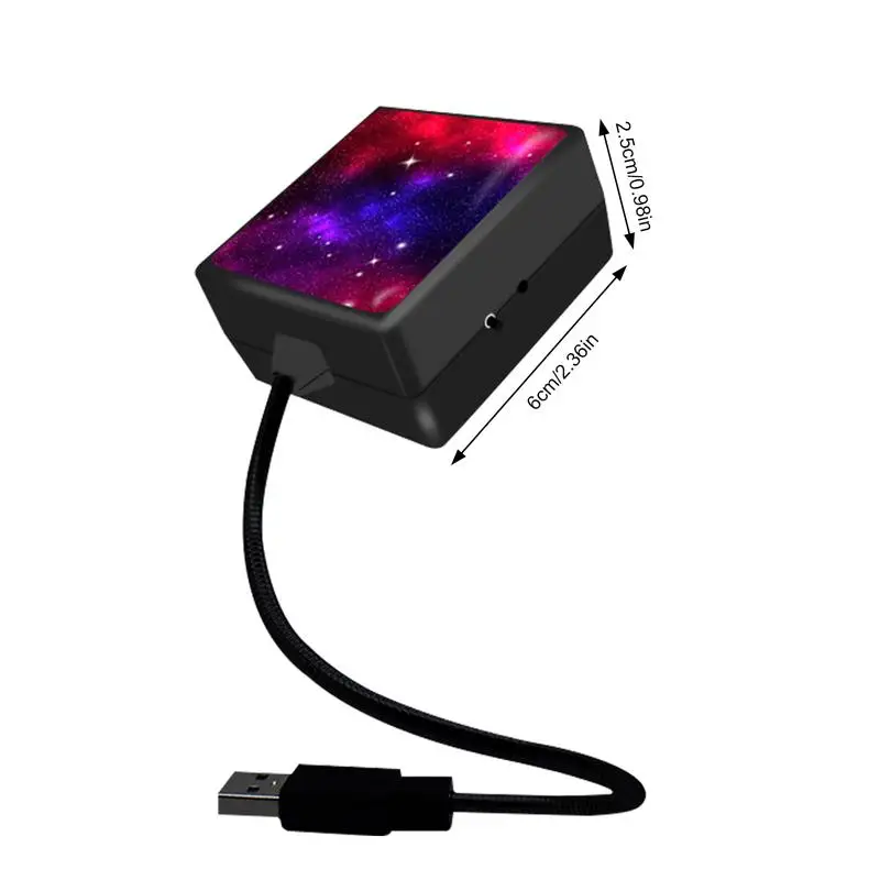 Imagem -06 - Carro Ajustável Telhado Star Night Light Projetor Atmosfera Galaxy Lamp Usb Decorativa Auto Telhado Quarto Decoração Teto