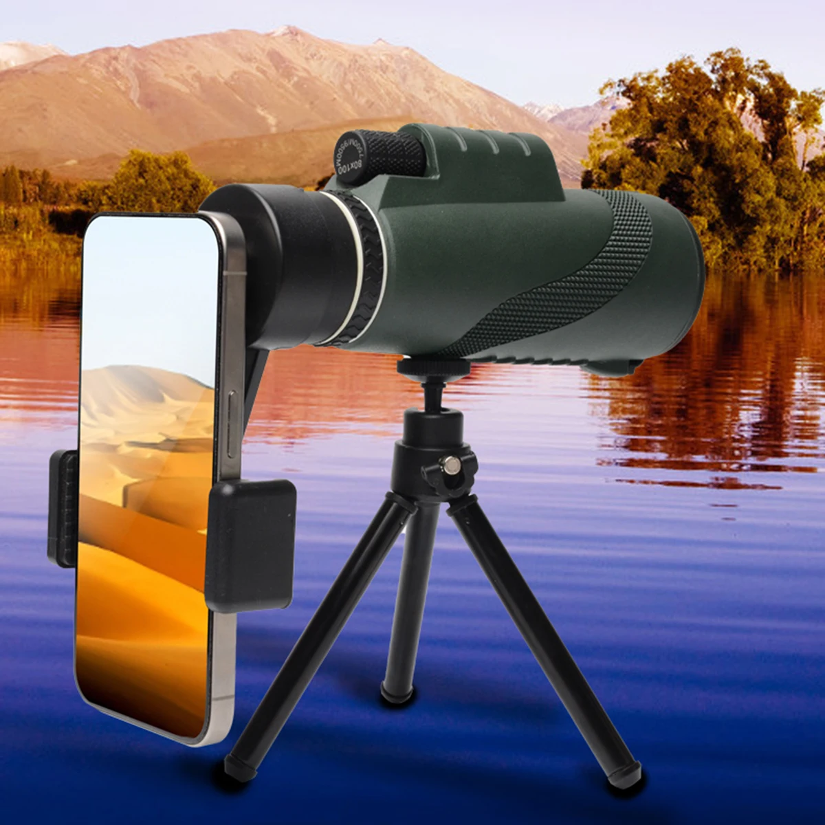 80X100 HD  Powerful Monocular Telescope Portable Binoculars Long Range Telescope Hunting Camping With Outdoor Camping Travel