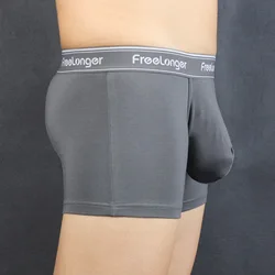 Erkekler U kılıfı külot baksır şort iç çamaşırı adam seksi Boxershorts dikişsiz nefes erkek külot Modal seksi iç çamaşırı külot