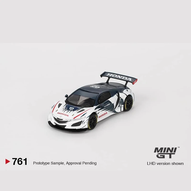 

В наличии 1:64 NSX GT3 EVO AlphaTauri гоночный автомобиль, литая под давлением модель автомобиля из сплава, игрушка для подростков, для взрослых, для игр с.