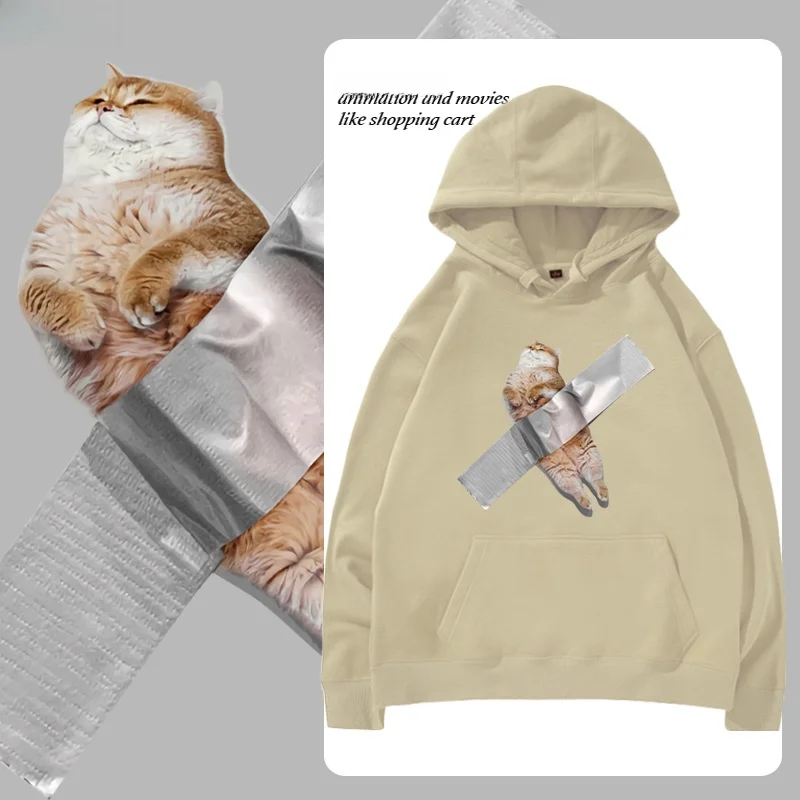 

loween Face Design Loose Fit Hoodie ex Autumn Winter Casual Comfortable Cotton Polyester Blend Hooded Sweatirt