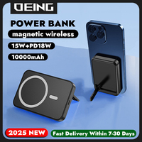 10000mAh Magnetic Wireless Power Bank PD18W Phone Fast Charger For iPhone Xiaomi Samsung Phone Powerbank External Backup Battery