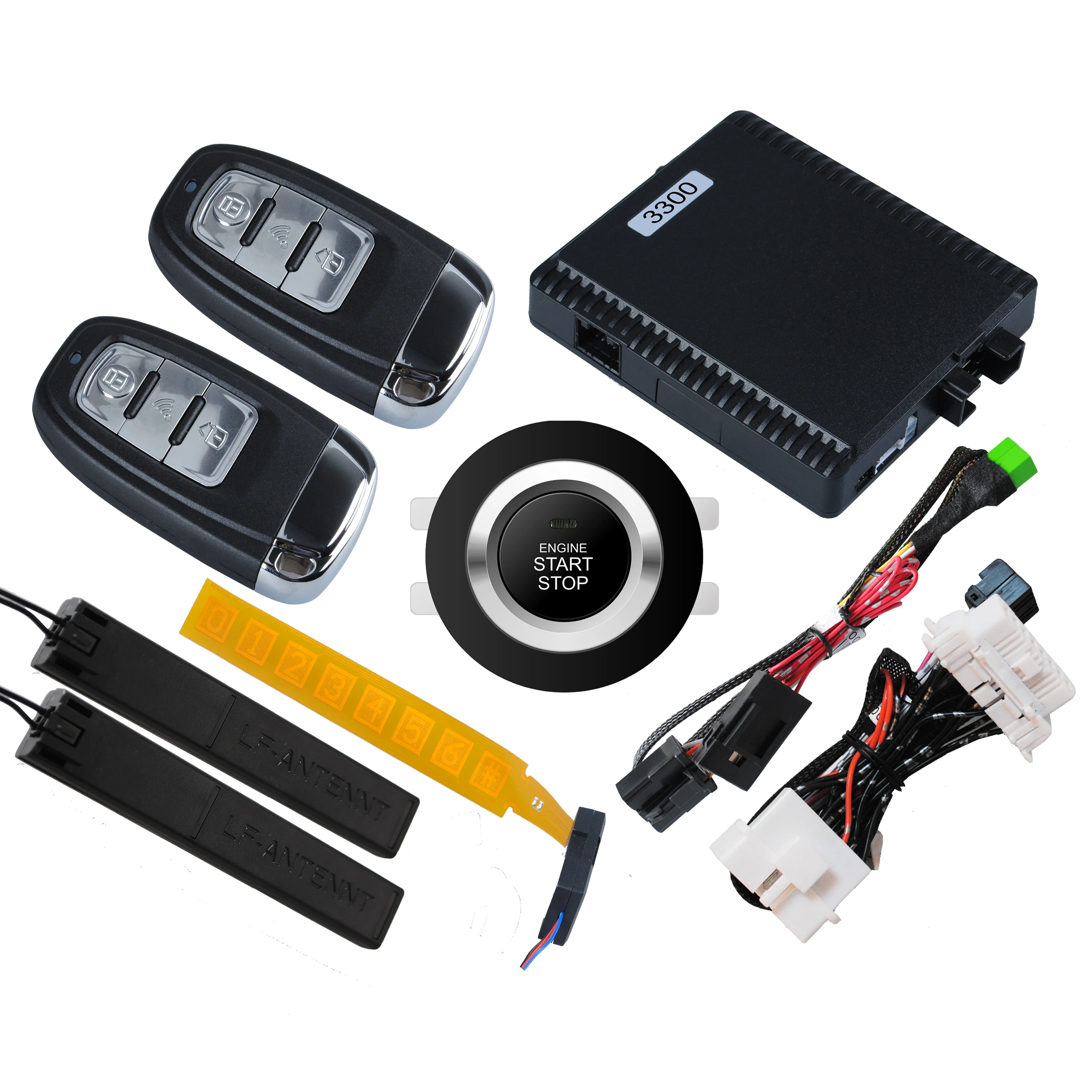 Factory price PKE car engine start button RFID keyless entry push button start for IX45/Santa Fe 2013