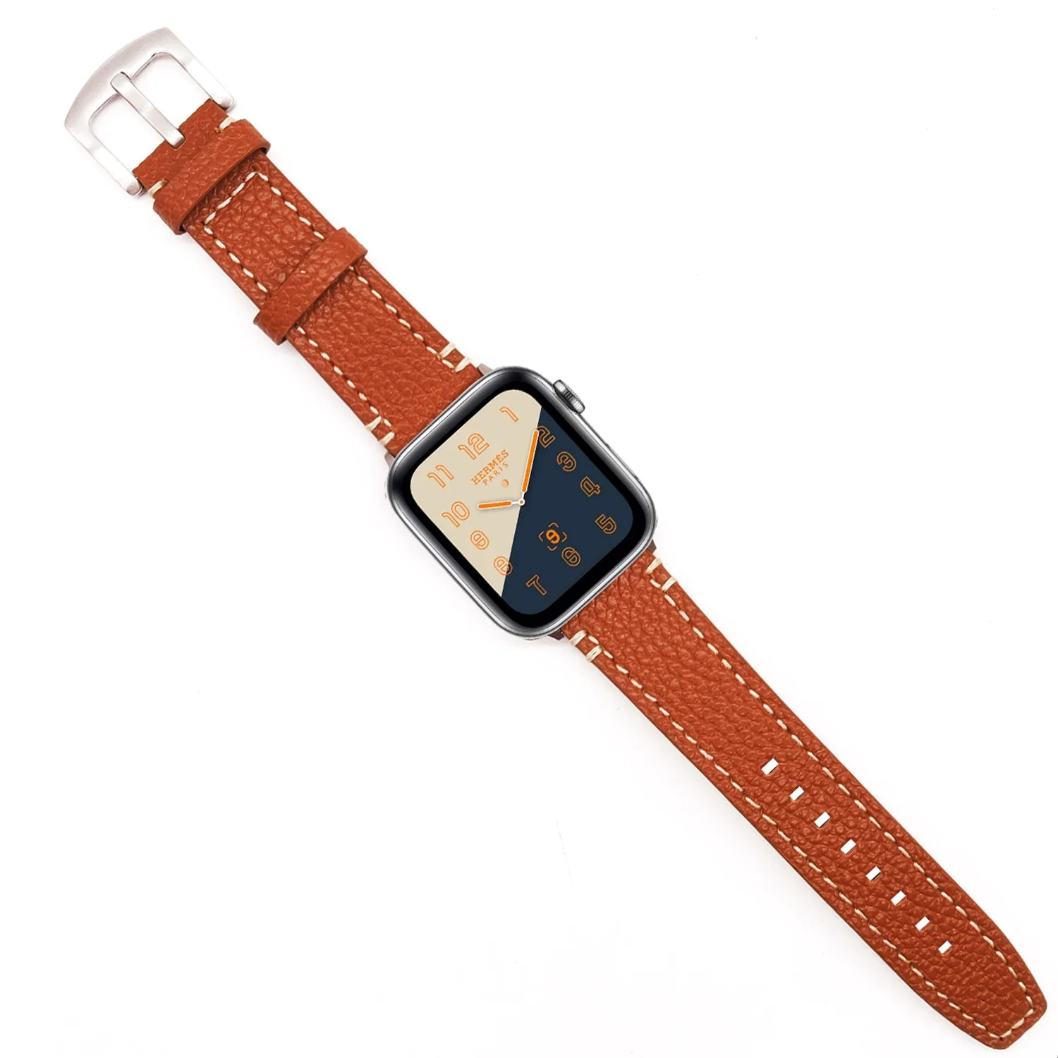 سميكة حلقة من جلد حلقة حزام لساعة أبل 10 9 8 7 6 5 SE الترا 49 مللي متر حزام ساعة جلد ل iwatch 3 4 44 مللي متر 45 مللي متر سوار