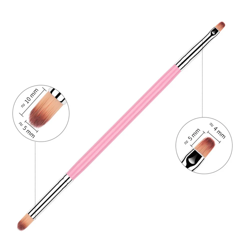 

2Pcs Portable Nail Art Pen Gradient Paint Tool Fine Workmanship Compact Size Perfect Gift for Nail Art Lovers Pink