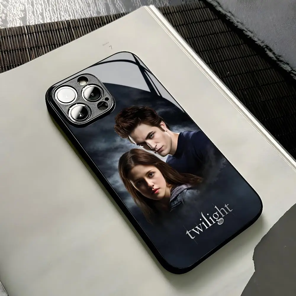 TV Twilight Isabella Edward Cullen Phone Case for Iphone 16 15 13 12 14 11 Pro Max Mini X Xr Xs 8 Puls glass Cover