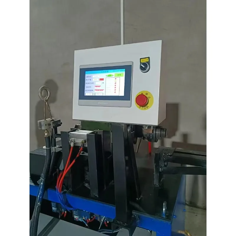 Automatische CNC Hochfrequenz Heizung Edelstahl Rohr Ende Formmaschine Metall Rohr Versiegelung Maschine