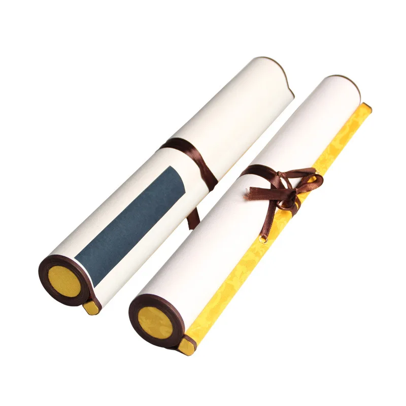 Heart Sutra Scroll Small Lettering Brush Calligraphy Creation Rice Paper Copy Scripture Vertical Hanging