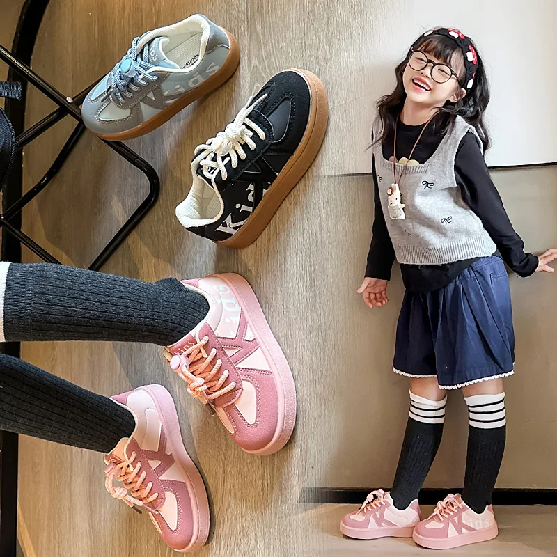 

Детские повседневные кроссовки для мальчиков и девочек, новинка 2023 года, осенняя прогулочная обувь для малышей, дышащие универсальные шикарные детские школьные кроссовки для бега