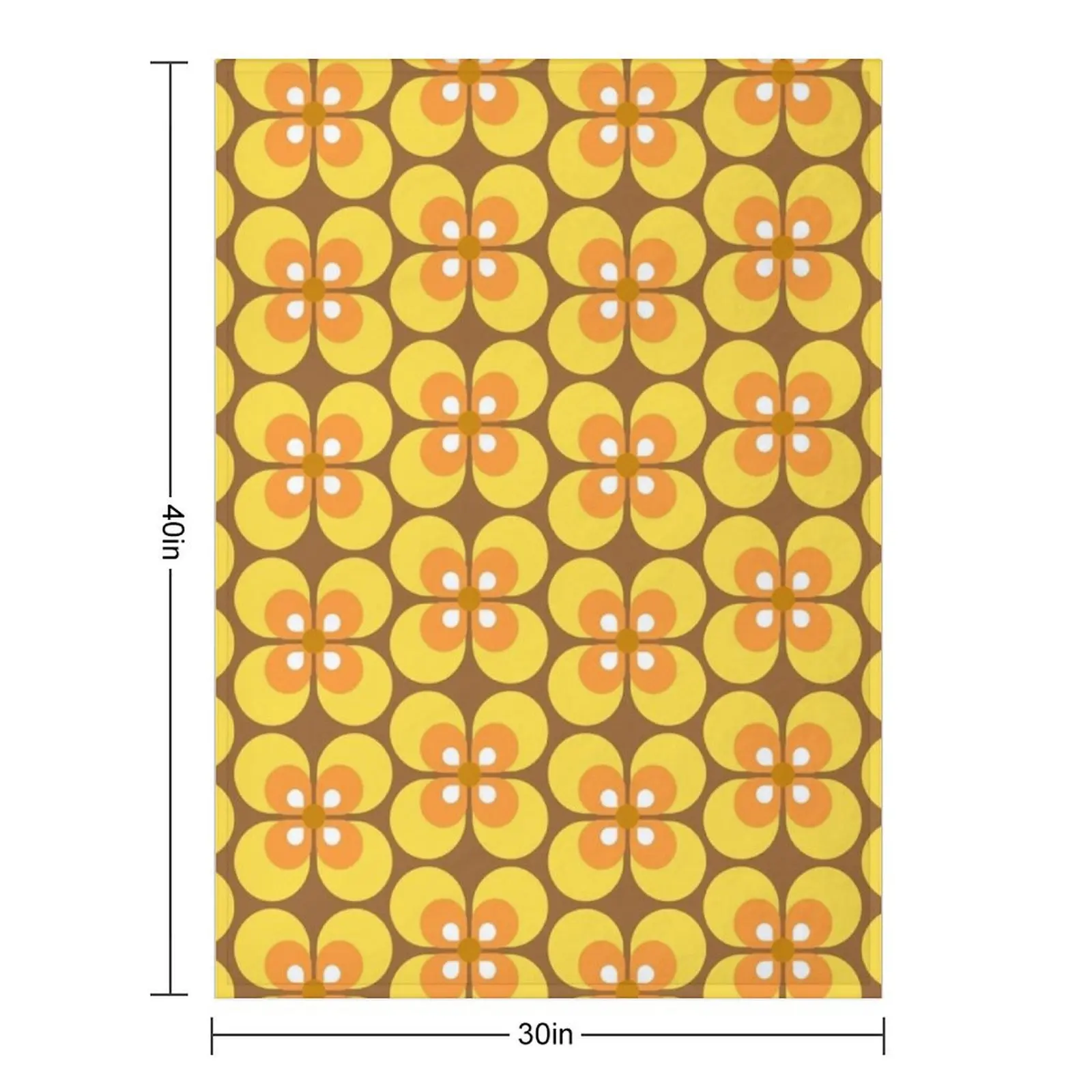70s Harvest Pattern Throw Blanket Plaid Blankets For Bed Luxury Throw Single Blankets