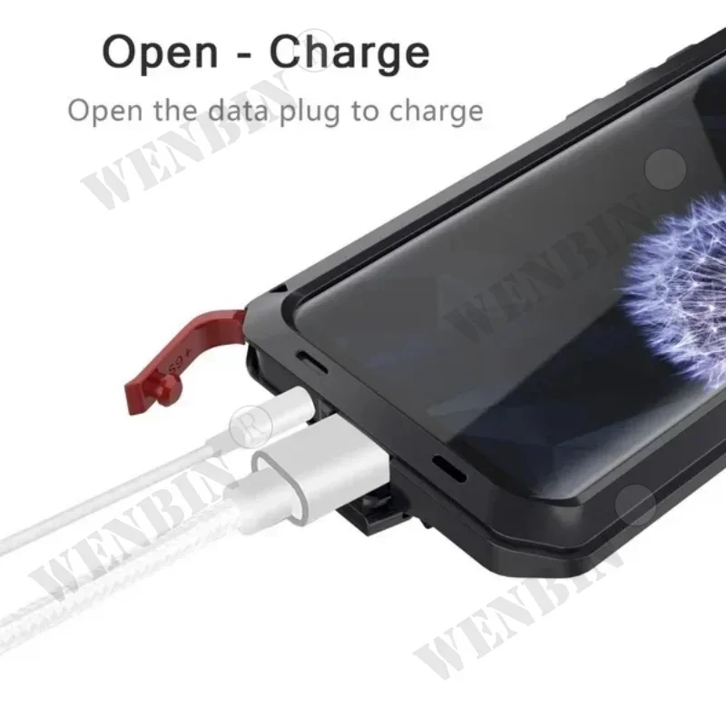 Luxury Heavy Duty Shockproof Case For iPhone 15 14 13 12 11 Pro Max XR X Max Doom Armor Metal Case Protective Shell Funda Cover