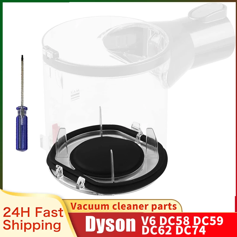 Dust Bin Lid Bucket Bottom Cover for Dyson V6 DC58 DC59 DC62 DC74 Vacuum Cleaner Dirty Cup Lid/Dust Collector Cap/Dust Bin Door