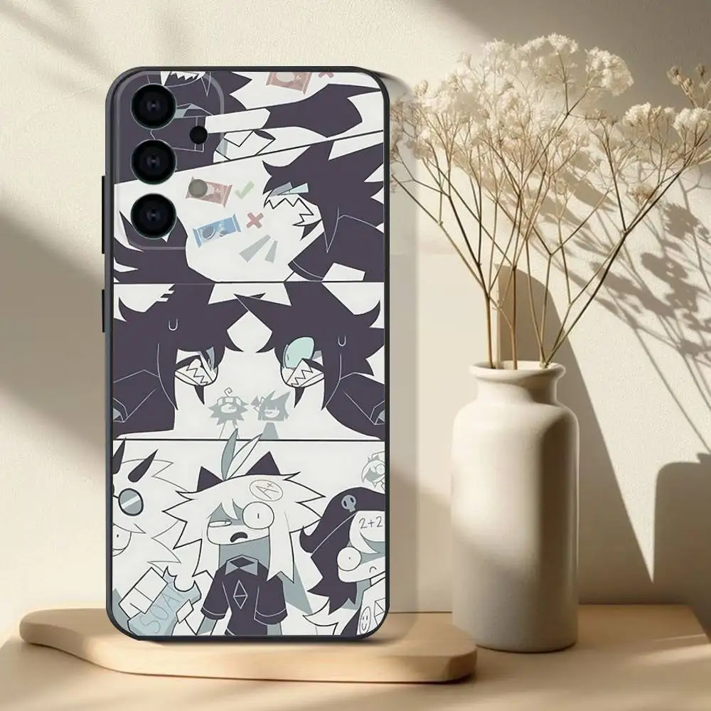 Custodia per telefono Miss Bloomie FPE per Samsung S25,S24,S21,S22,S23,S30,Ultra,S20,Plus,Fe,Lite,Note,10.9,5G Cover nera