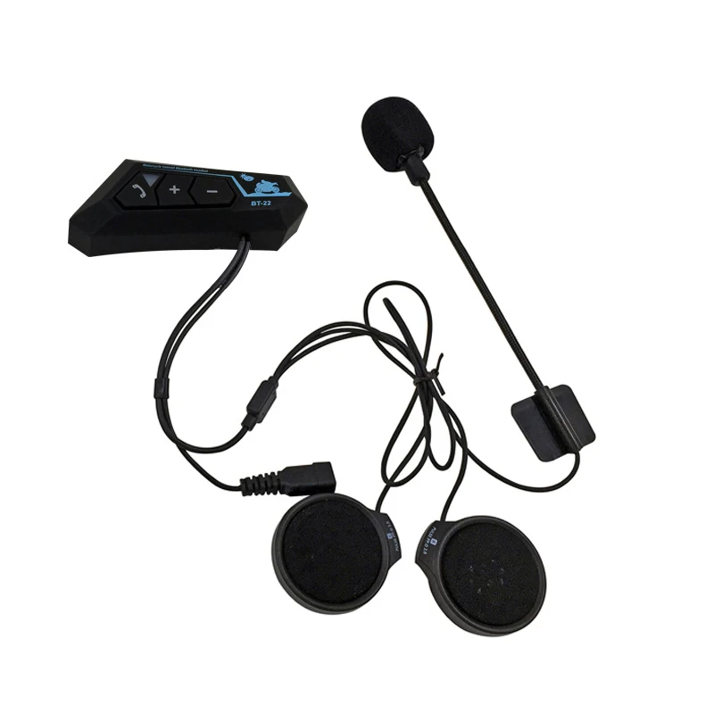 

Motorcycle Bluetooth Headset Intercom Interconnection Outdoor Riding Headset Communication BT5.0 Stereo Interphone