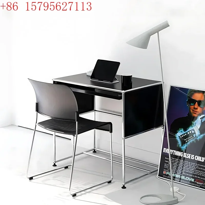 

USM Medieval Modular Cabinet Combination Stainless Steel Computer Desk, Single, Computer Desk CQY