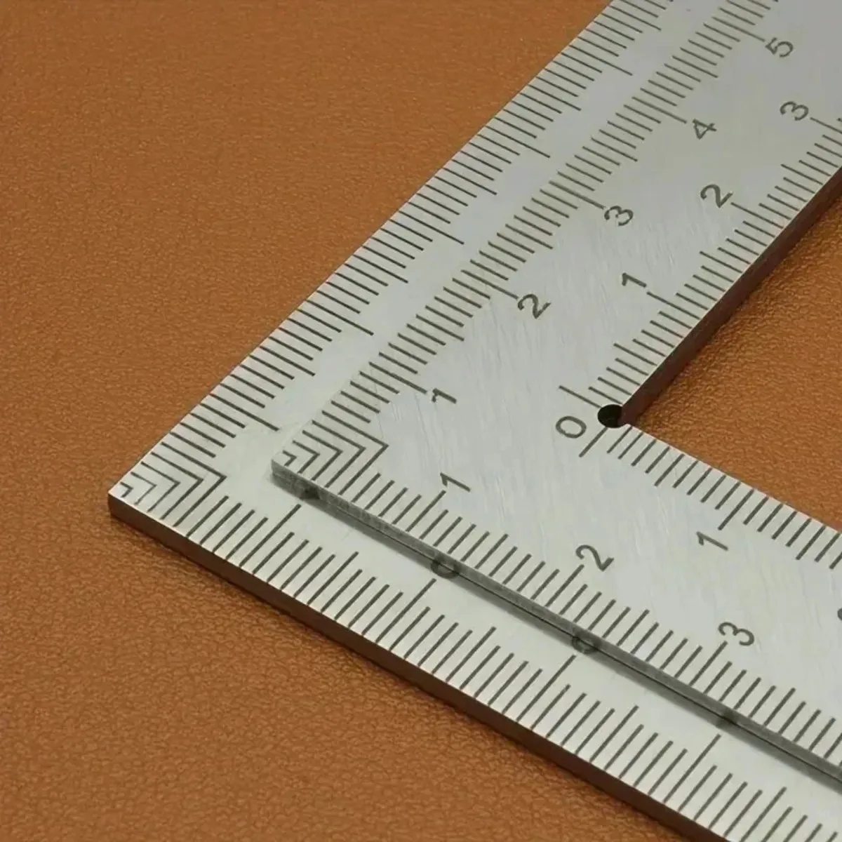1-3pcs Mini Square Stainless Steel L-shaped Thickened Corner Ruler Double Sided High Precision Scale Uses For Leather Design