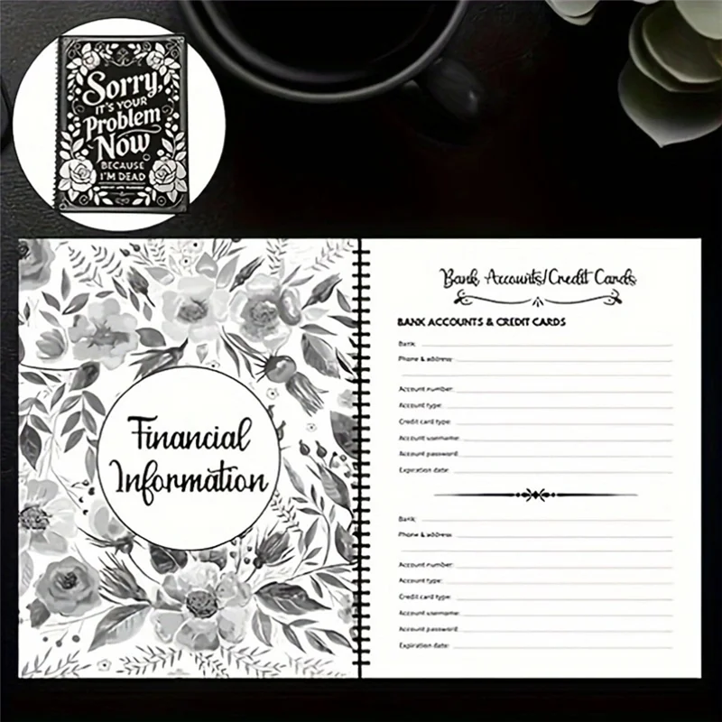 A76F-End Of Life Planner: Sorry, It's Your Problem Now, Because I'm Dead, End Of Life Meaningful Wire-O Notebook Planner