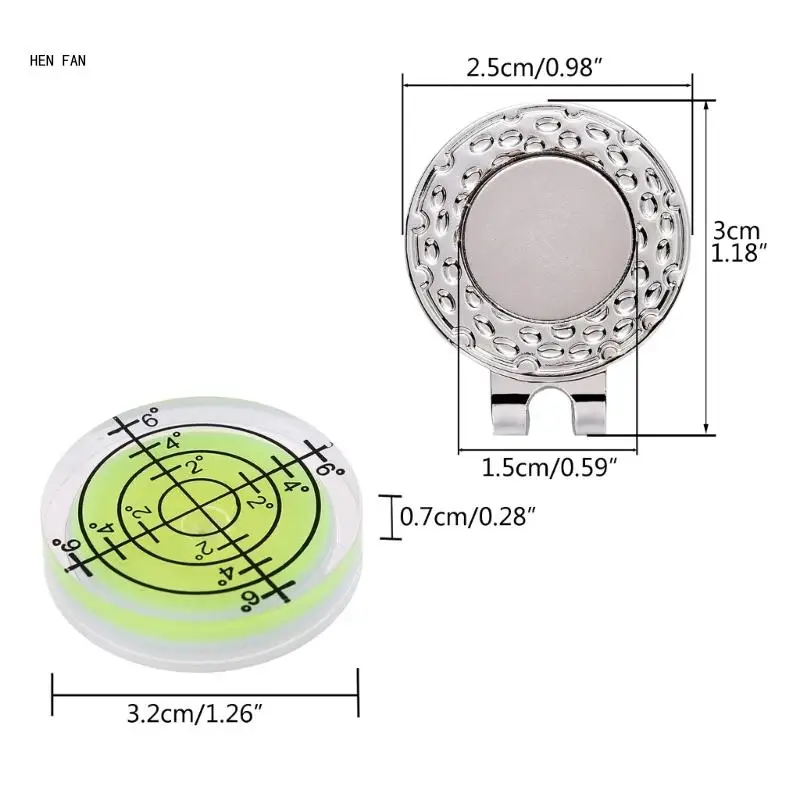 마그네틱 볼 마커 모자 클립 고정밀 골프 리더 퍼트 골프 볼 마커 M89D