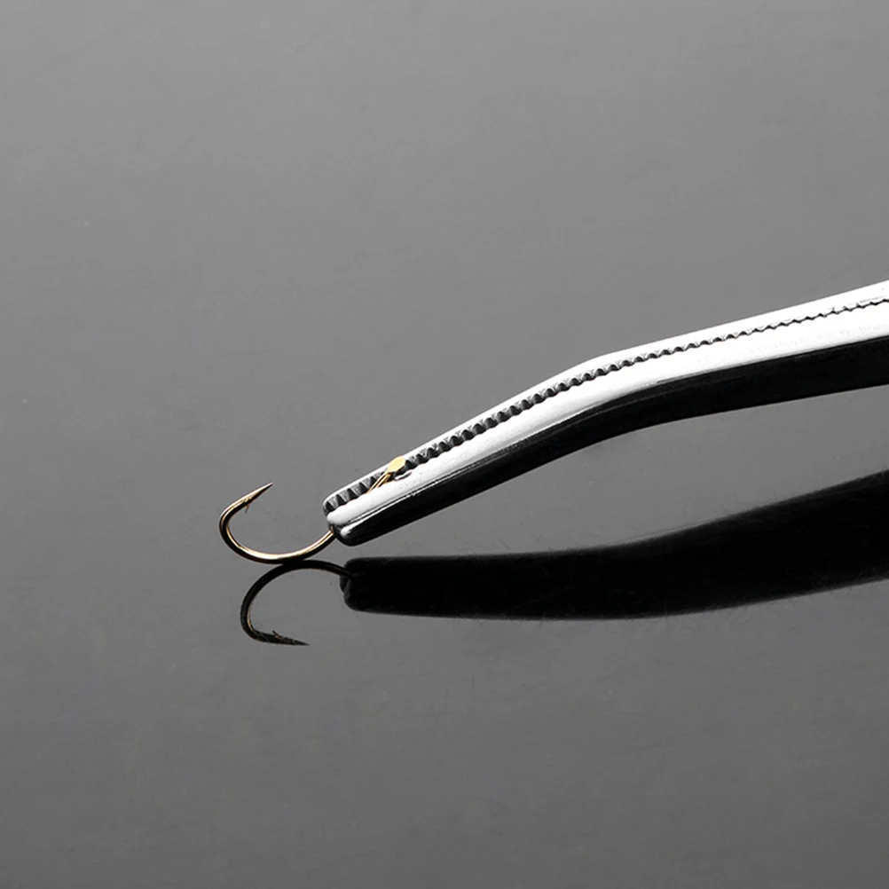 

Stainless Steel Hook Removal Pliers Hemostatic Forceps Small Epilating Straight Curved