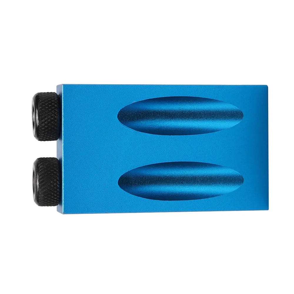 

14PCS 15 Degree Angle Pocket Hole Jig Kit Aluminum Alloy With Stop Collars and Bushings Woodworking Inclined Hole Jig