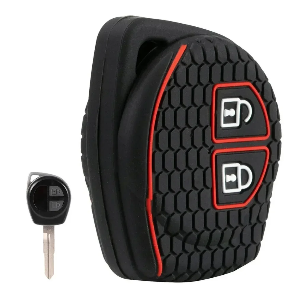 2-Taste Silikon Auto Fernbedienung Schlüssel Abdeckung Fall Für Suzuki Swift Ignis Vitara Liana Ciaz Baleno Auto Schlüssel Fob Fall Abdeckung Shell decor