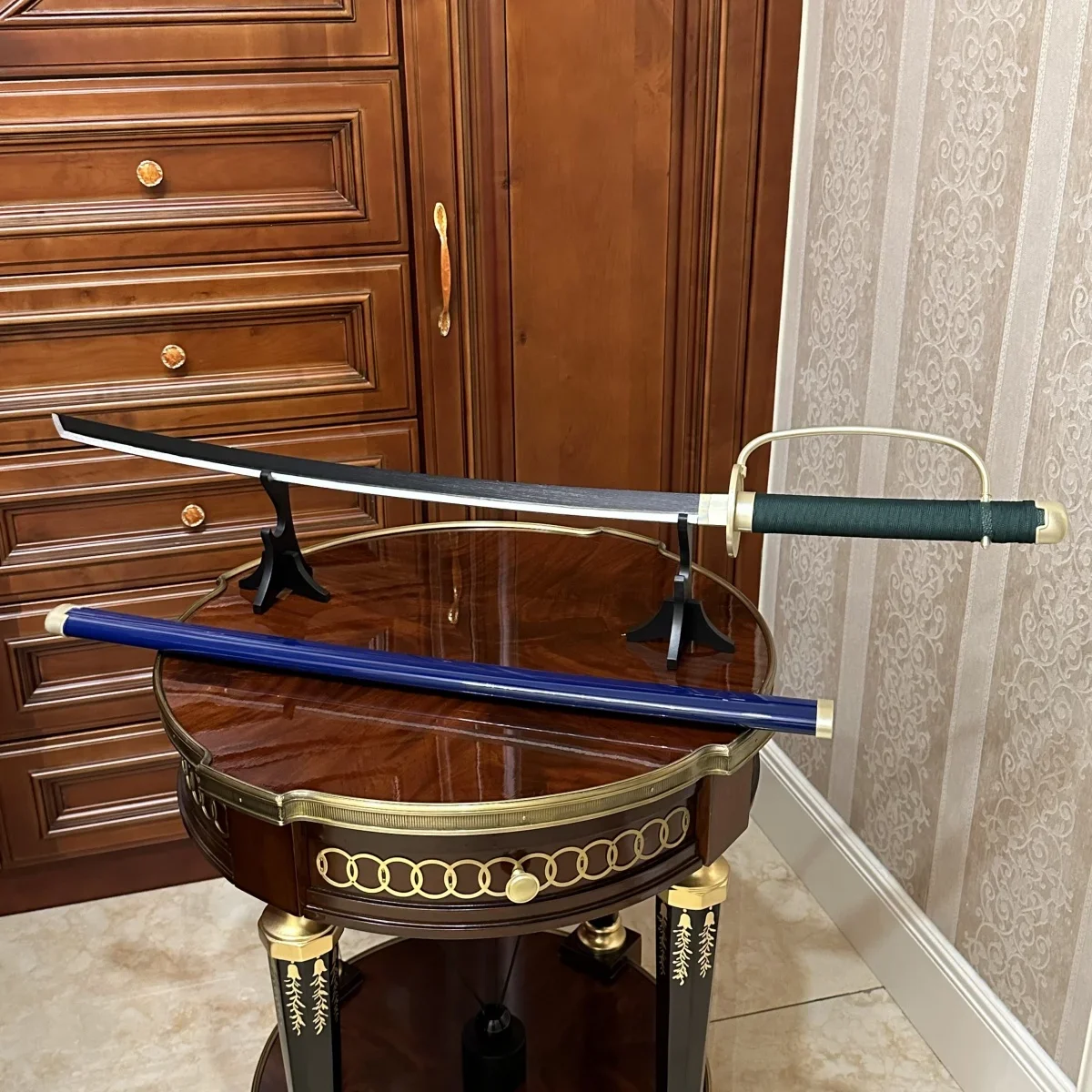 39.3インチ シャンクス木製刀 日本刀 サブレ オリジナル侍刀 ゾロ忍者刀 コスプレアクセサリー 小道具 おもちゃ