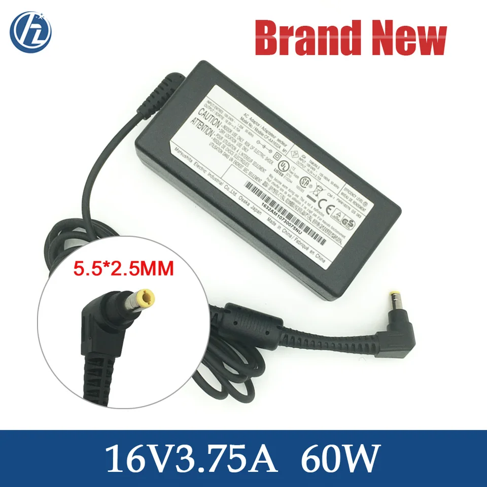 Genuine 16V 3.75A 60W AC Adapter for Panasonic Toughbook CF-19 CF