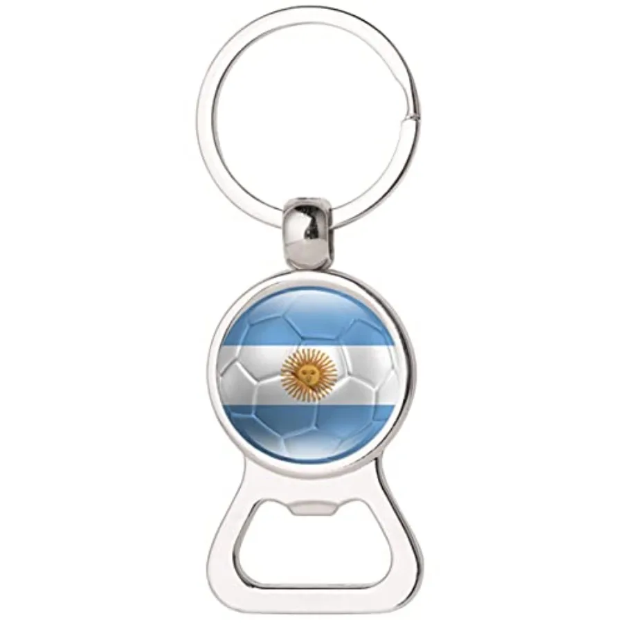 

Argentinean Flag KeyChairgenti Flag Beer Bottle Opener KeyChain for Dad Papa Husband Birthday Anniversary Father's Day Gts Arge
