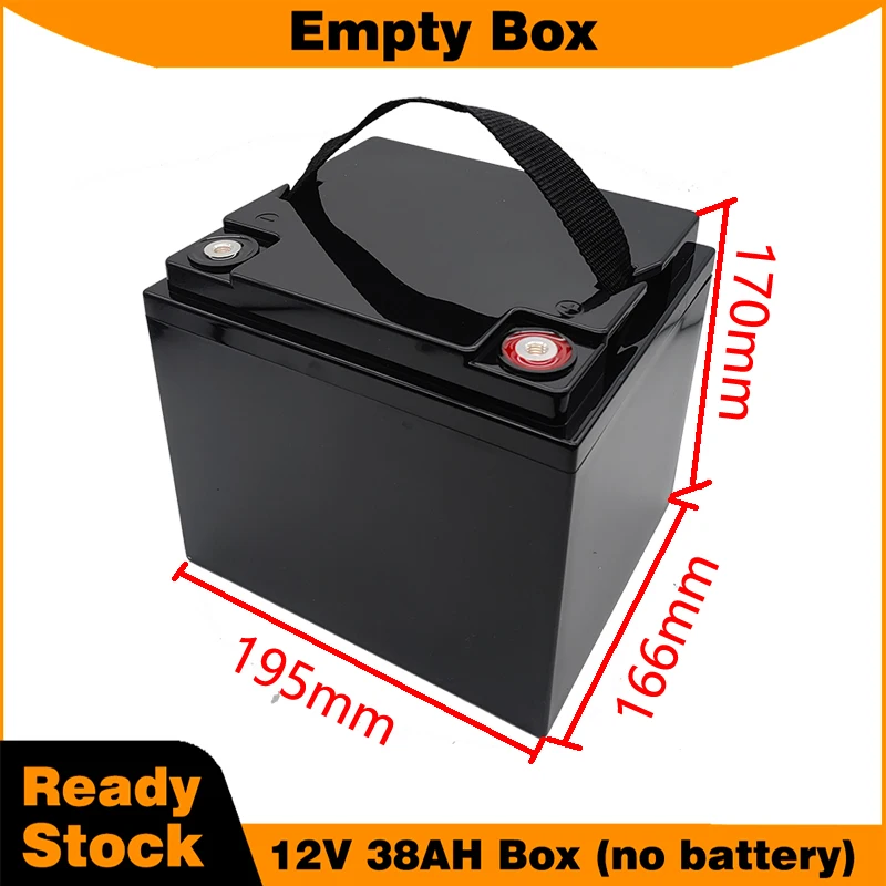 Empty Case for 12V 38AH Glue-sealing Type Lithium-ion Battery Box for Solar System Storage Box 12.8V LiFePO4 Without Battery