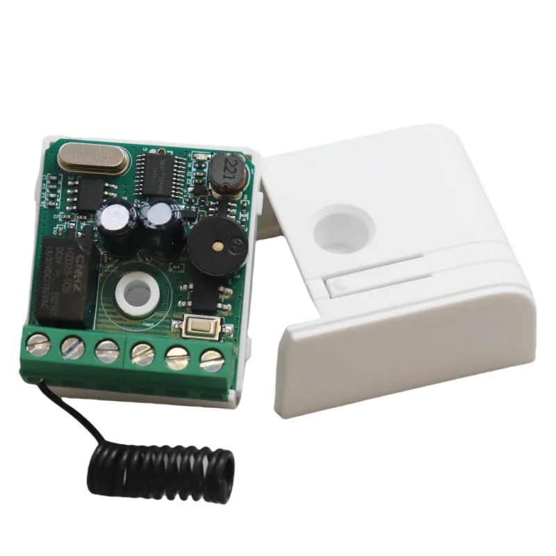 Interruptor de Control remoto de larga distancia, 100M, 433MHz, 1 canal, Mini receptor de relé inalámbrico, 9-24V ac/dc